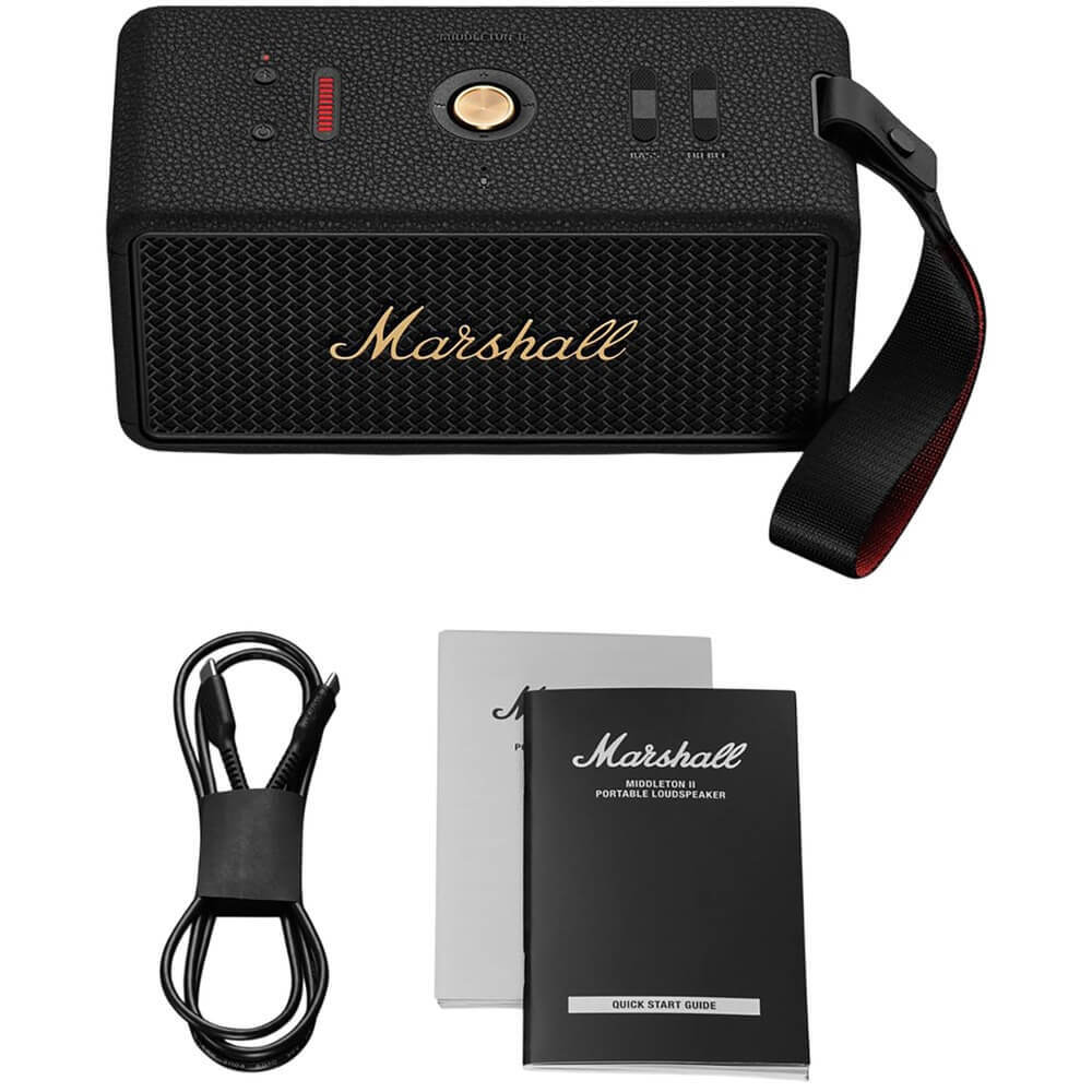Портативная акустика Marshall Middleton 2, чёрный (Black)