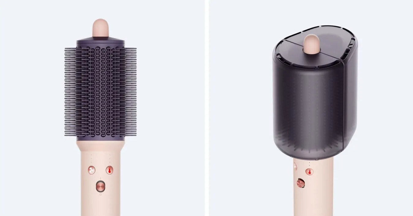Фен-щетка Dyson Airsmooth Styling Brush, розовый/розовое золото (Ceramic pink/Rose gold) (2026)