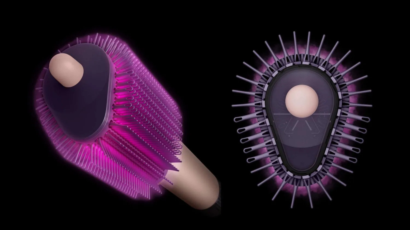 Фен-щетка Dyson Airsmooth Styling Brush, розовый/розовое золото (Ceramic pink/Rose gold) (2026)