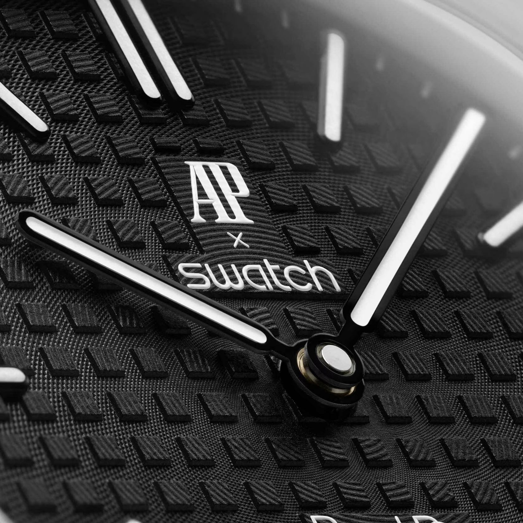 Карманные часы Swatch x Audemars Piguet Royal Pop, чёрный (Ocho Negro)