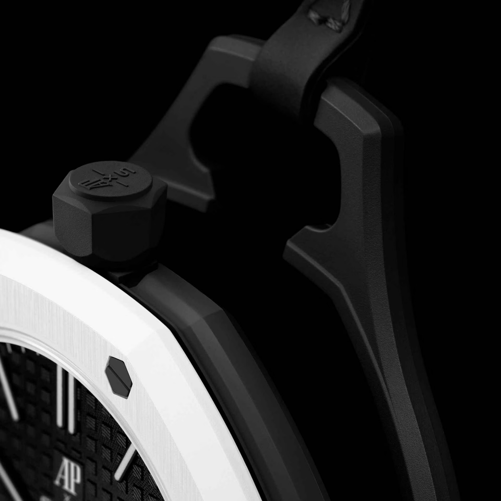 Карманные часы Swatch x Audemars Piguet Royal Pop, чёрный (Ocho Negro)