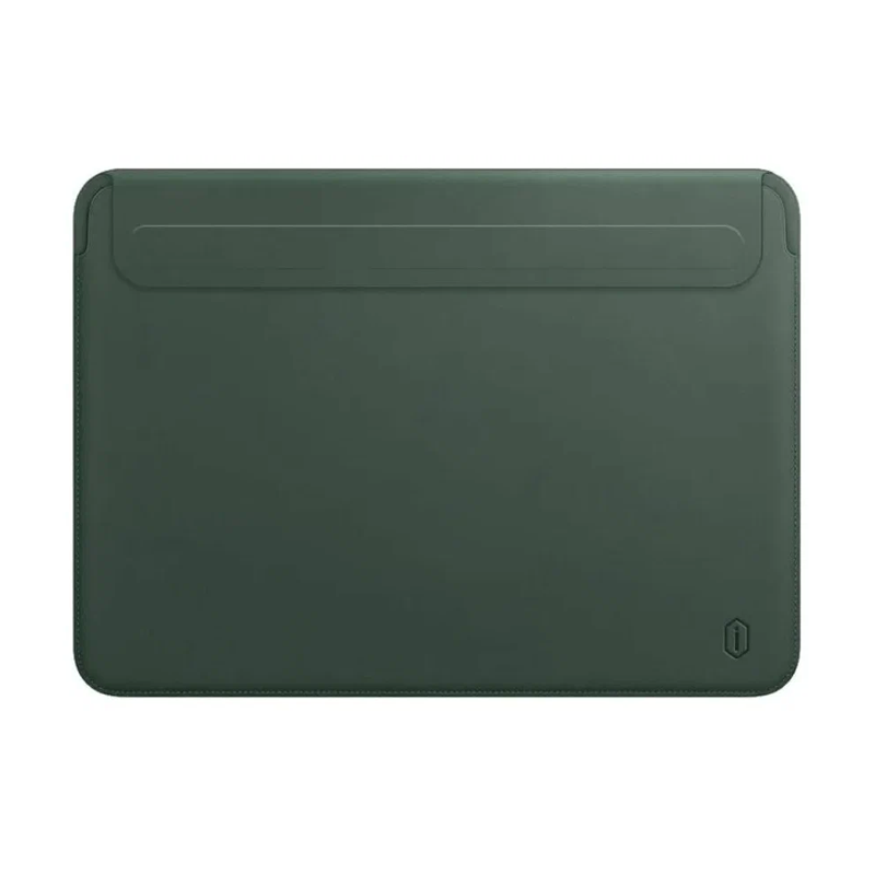 Защитный чехол WiWU Skin Pro II Leather Sleeve для Apple MacBook Air 13" (M2, M3, M4, M5 | 2022-2026), зелёный (Green)