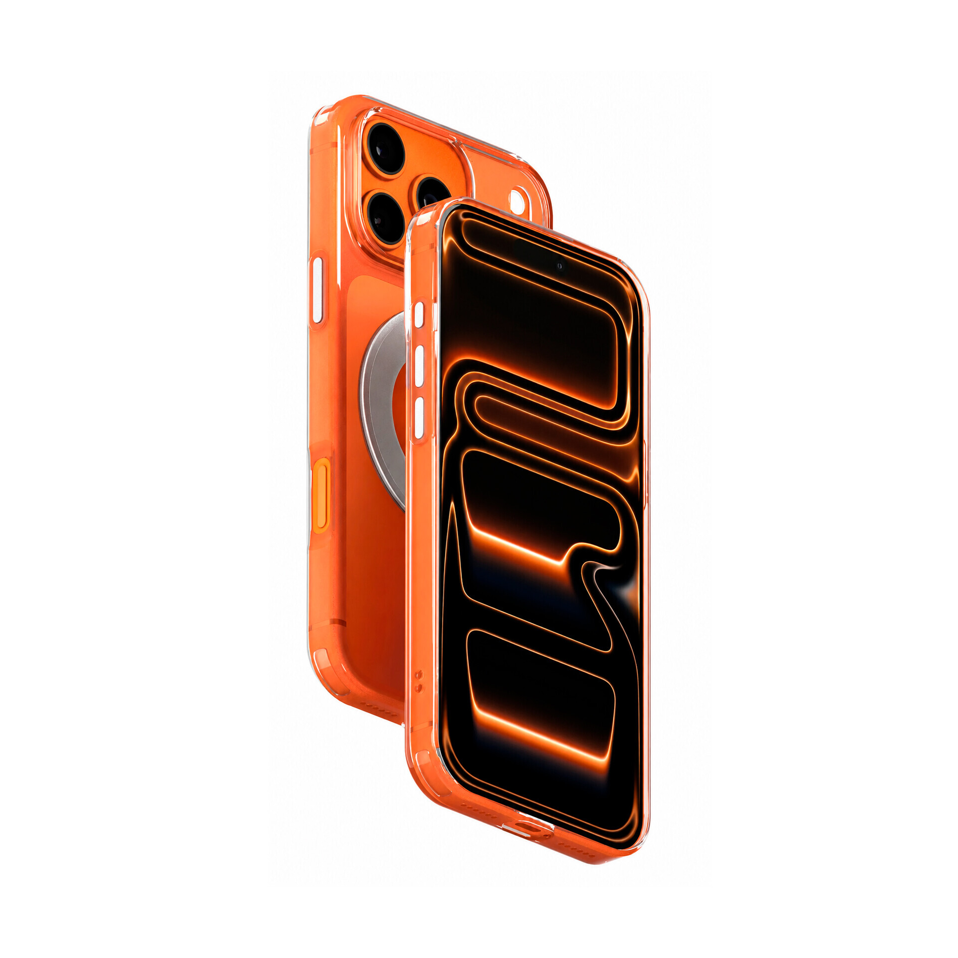 Защитный чехол Gurdini Stand Case iRing 360 для Apple iPhone 17 Pro, прозрачный (Transparent)