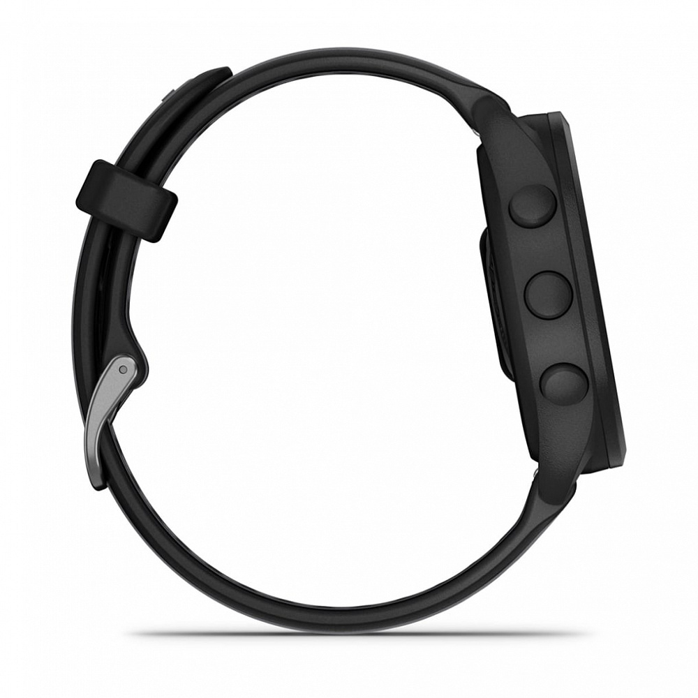 Умные часы Garmin Forerunner 165 43 мм, чёрный (Black/Slate Gray)