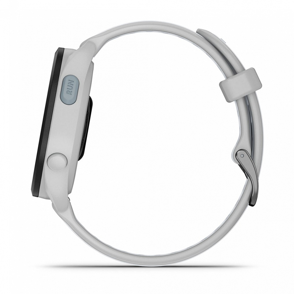 Умные часы Garmin Forerunner 165 Music (010-02863-31) 43 мм, белый (Mist Gray/Whitestone)
