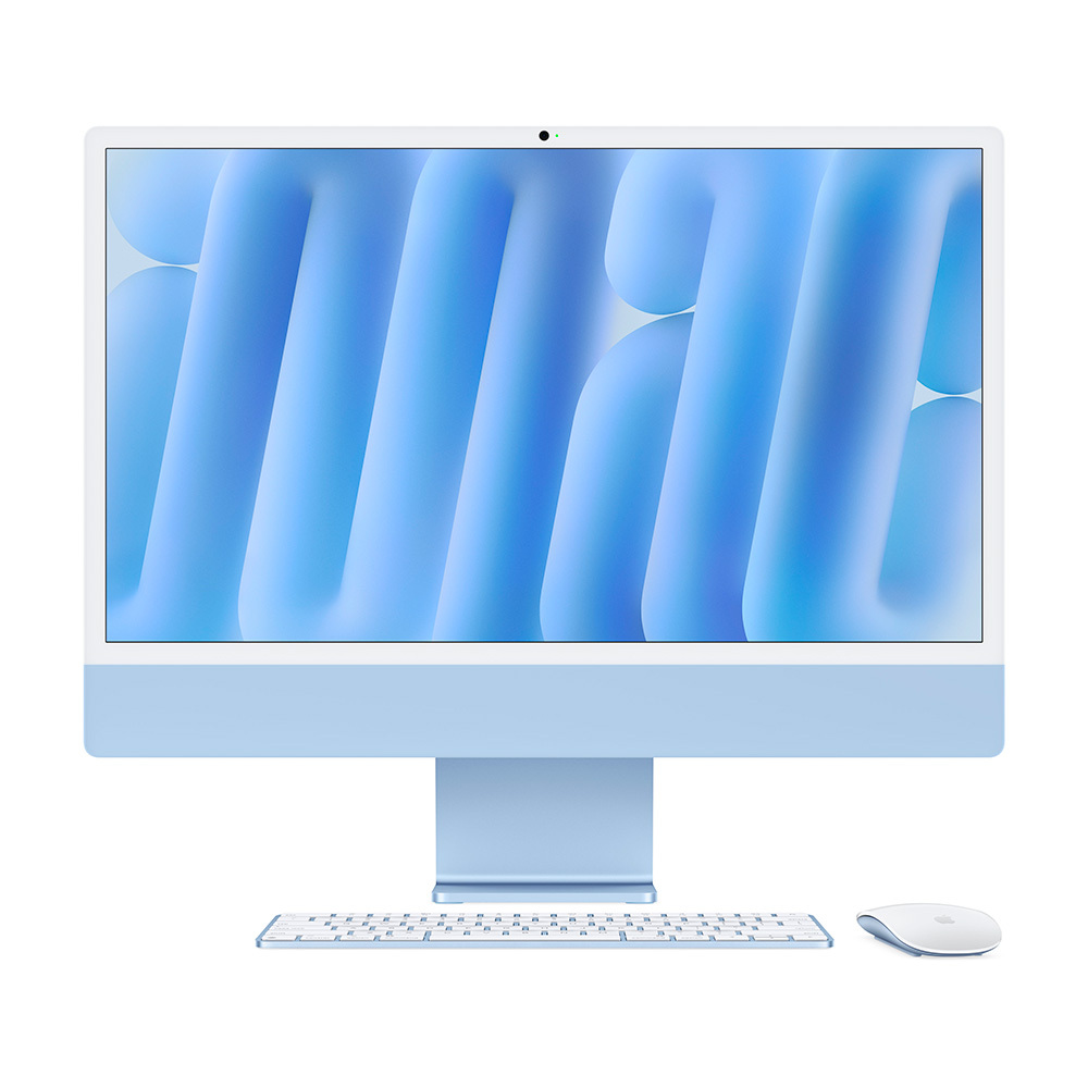 Моноблок Apple iMac 24" Retina 4,5K (M4, 10C CPU, 10C GPU, 16Gb, 256Gb SSD), синий (MWV13)