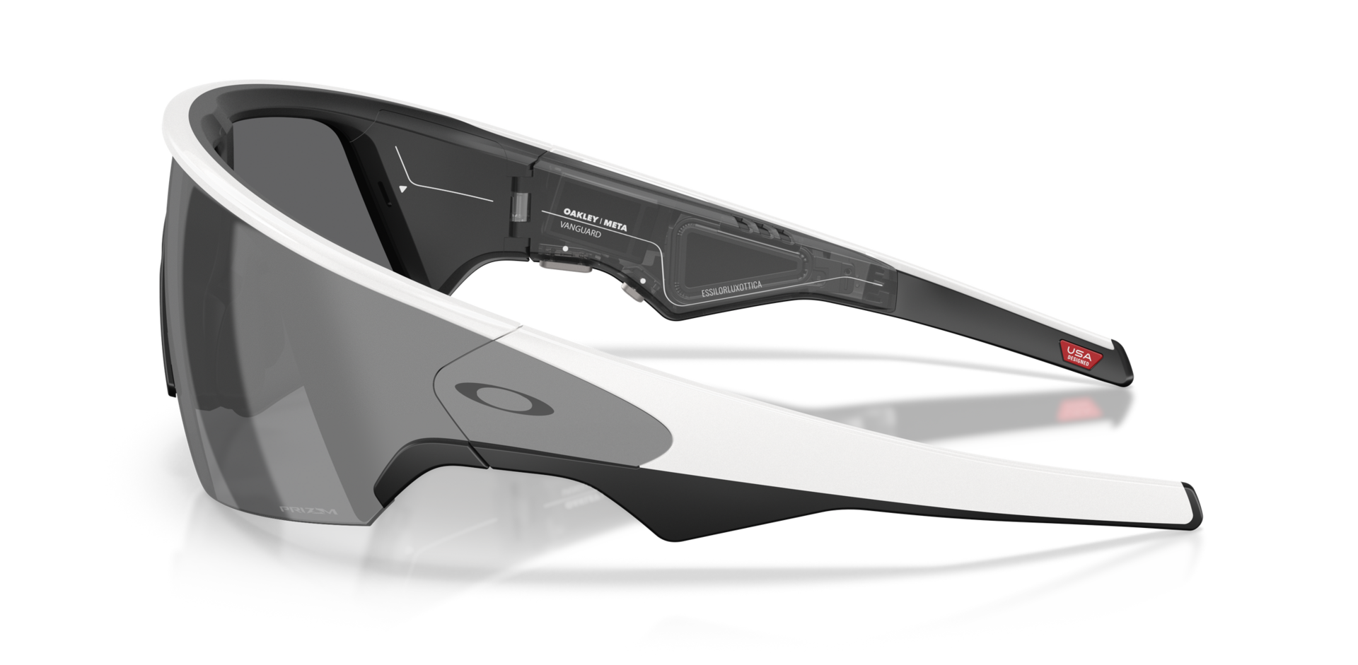 Умные очки Oakley Meta Vanguard OW8001 (белая оправа, линзы чёрные) Prizm Black