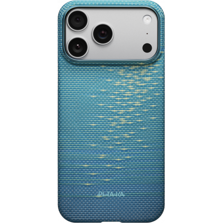Чехол Pitaka Ultra-Slim Case для Apple iPhone 17 Pro Max, бело-синий (Lucid Blue)