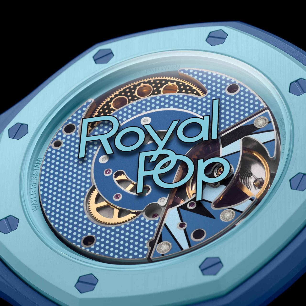 Карманные часы Swatch x Audemars Piguet Royal Pop, голубой (Lan Ba)