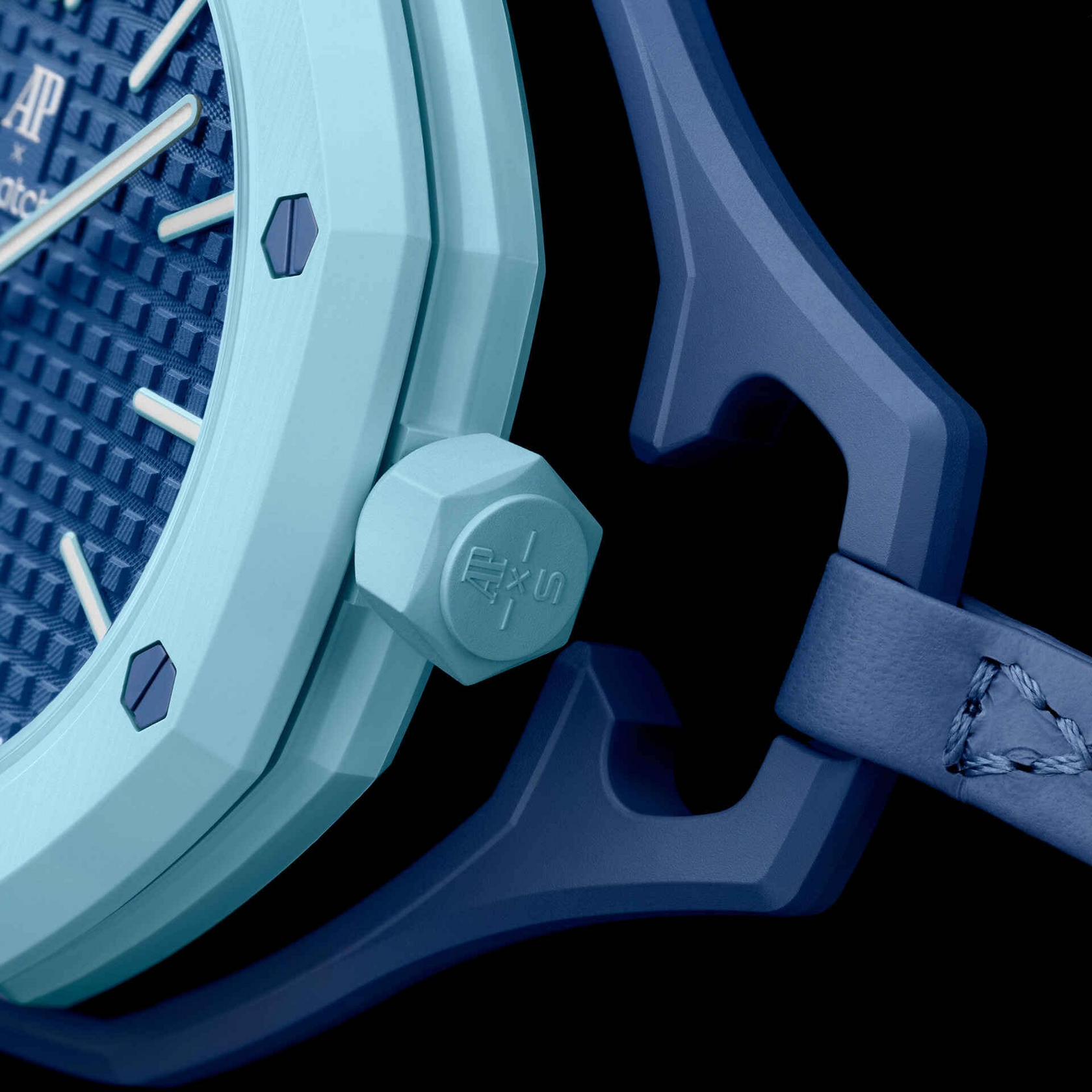 Карманные часы Swatch x Audemars Piguet Royal Pop, голубой (Lan Ba)