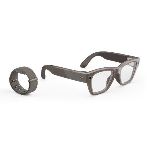 Умные очки Ray-Ban Meta Display (глянцевая песочная оправа, линзы с автозатемнением, песочный ремешок), размер S, размер ремешка 2