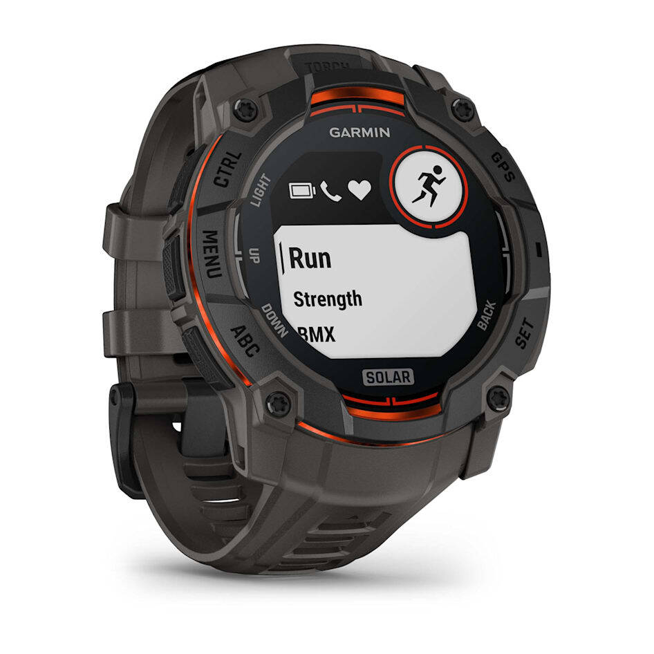 Умные часы Garmin INSTINCT 3 (010-02935-00) 50 мм SOLAR BLACK Charcoal Band