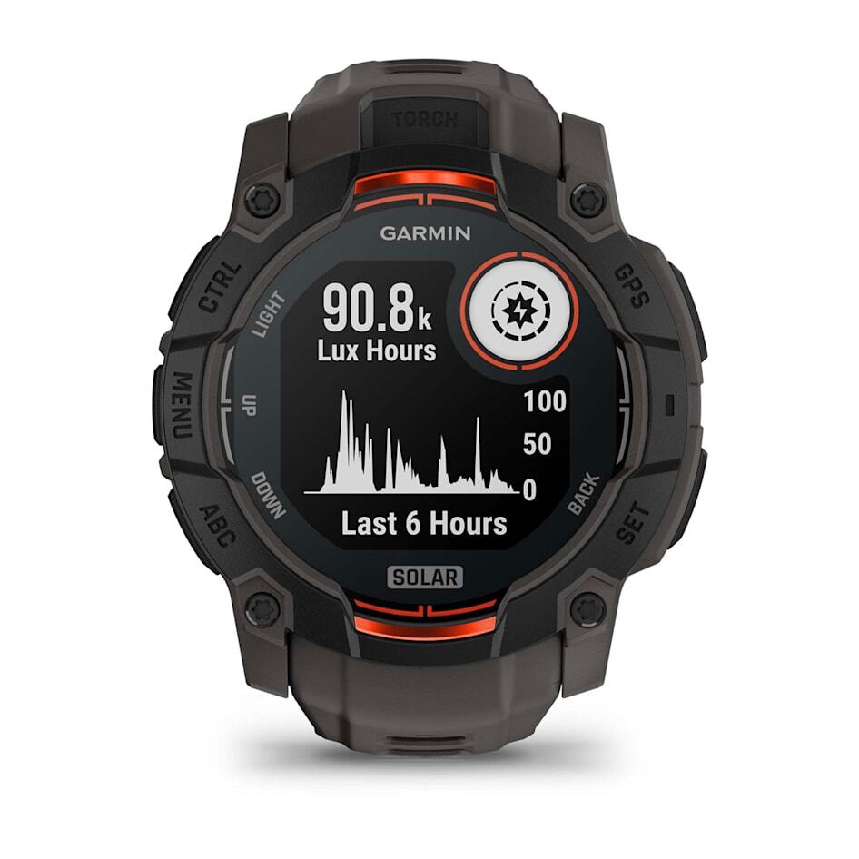 Умные часы Garmin INSTINCT 3 (010-02935-00) 50 мм SOLAR BLACK Charcoal Band