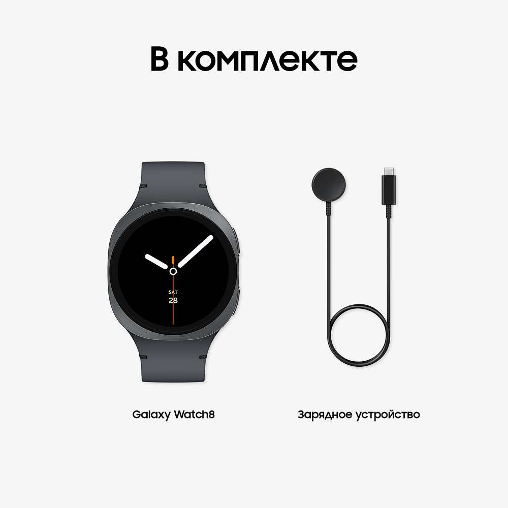 Умные часы Samsung Galaxy Watch 8 LTE 44мм, графит