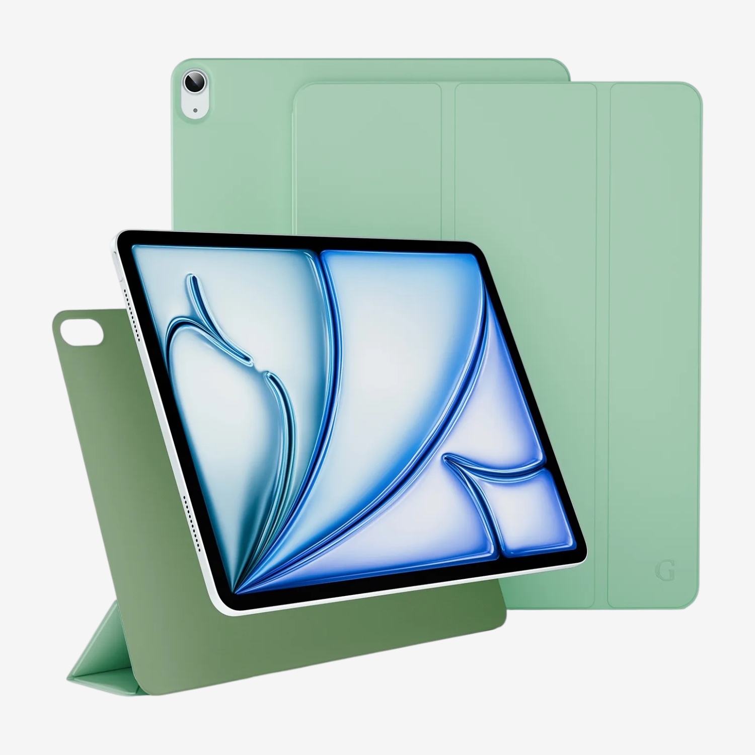 Чехол Gurdini Smart Magnet Series для iPad Air 11, зелёный