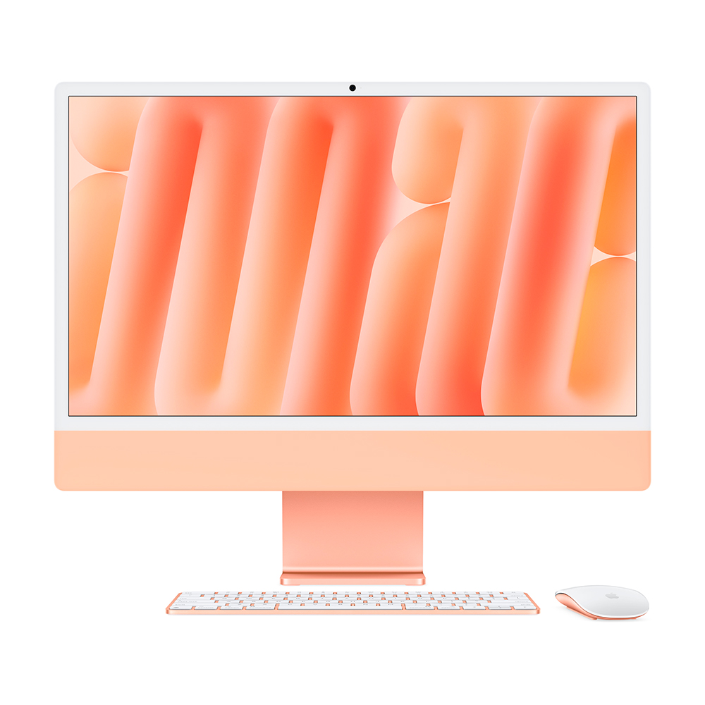 Моноблок Apple iMac 24" Retina 4,5K (M4, 8C CPU, 8C GPU, 16Gb, 512Gb SSD), оранжевый (Z1E8000E8)