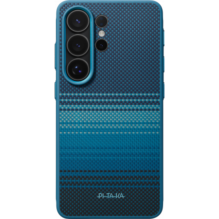 Чехол Pitaka Aramid UltraGuard Case для Samsung Galaxy S26 Ultra, голубой (Moonrise)