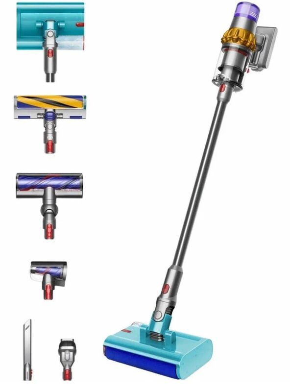 Моющий пылесос Dyson V15S Detect Submarine SV47, жёлтый/никель (Yellow/Nickel) (2023)
