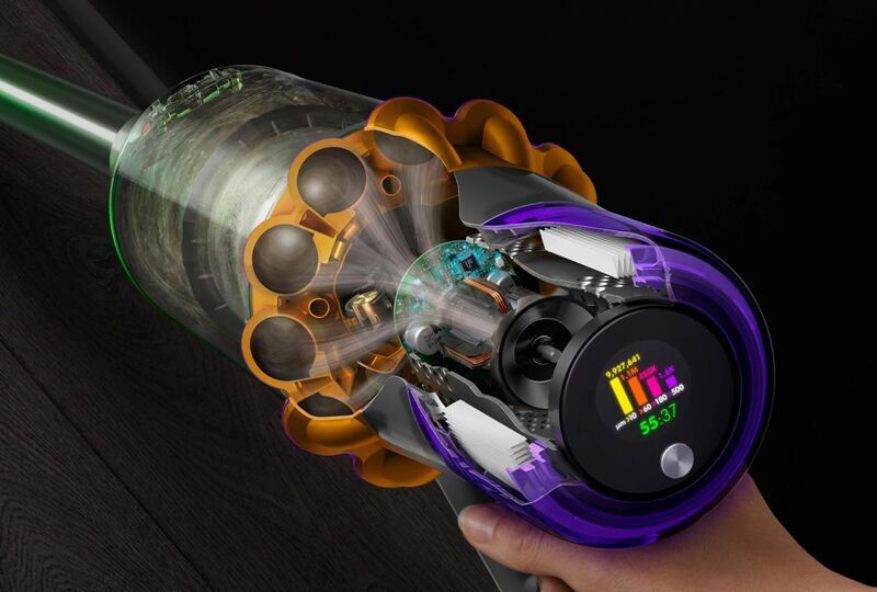 Моющий пылесос Dyson V15S Detect Submarine SV47, жёлтый/никель (Yellow/Nickel) (2023)
