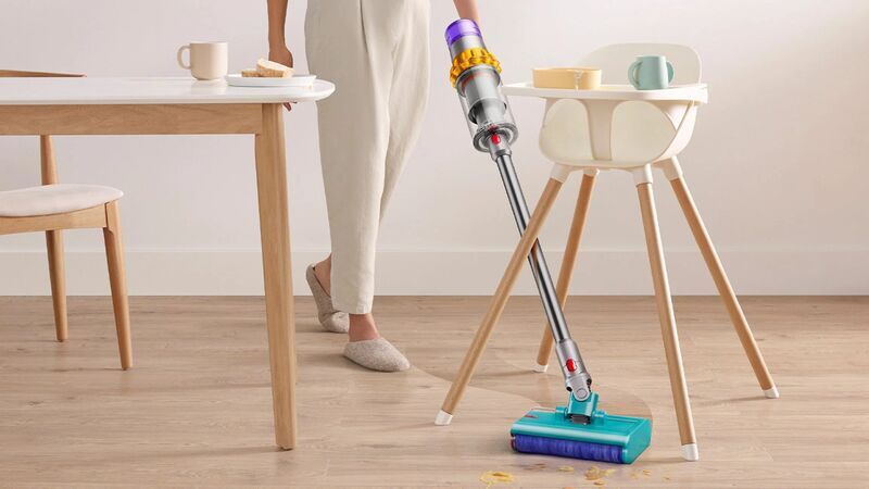 Моющий пылесос Dyson V15S Detect Submarine SV47, жёлтый/никель (Yellow/Nickel) (2023)