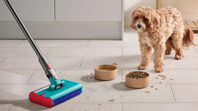 Моющий пылесос Dyson V15S Detect Submarine SV47, жёлтый/никель (Yellow/Nickel) (2023)