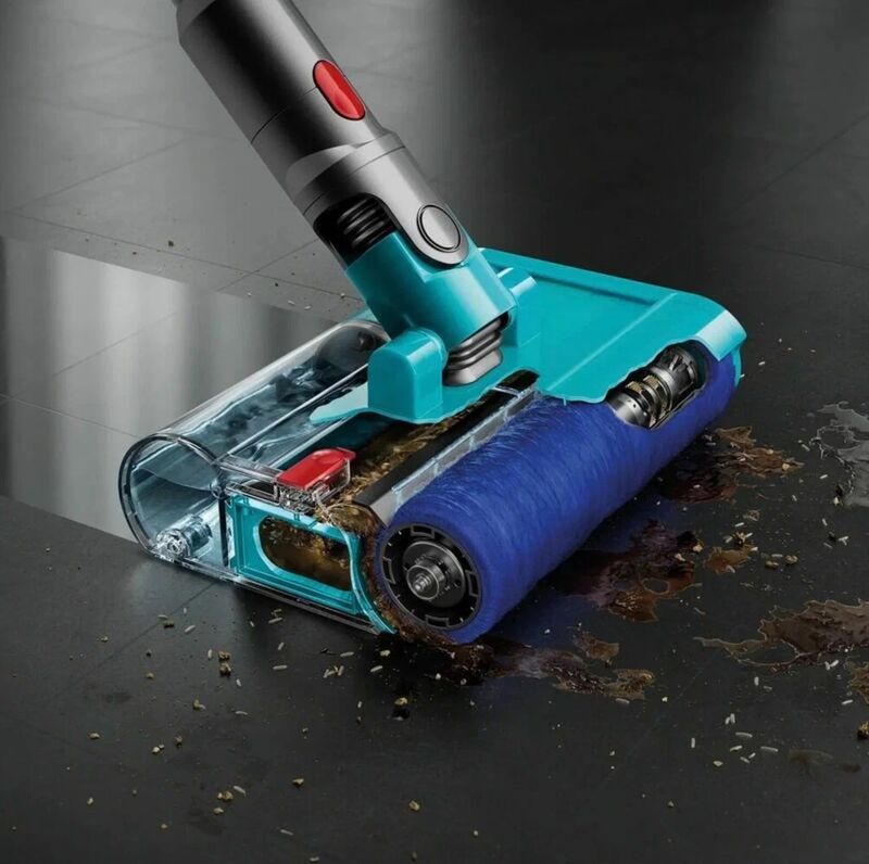 Моющий пылесос Dyson V15S Detect Submarine SV47, жёлтый/никель (Yellow/Nickel) (2023)