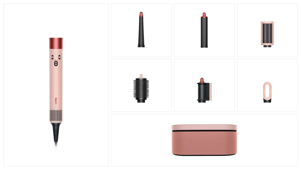 Стайлер Dyson Airwrap i.d. Long HS08 Straight+Wavy, канзан розовый (Kanzan Pink) (2025)
