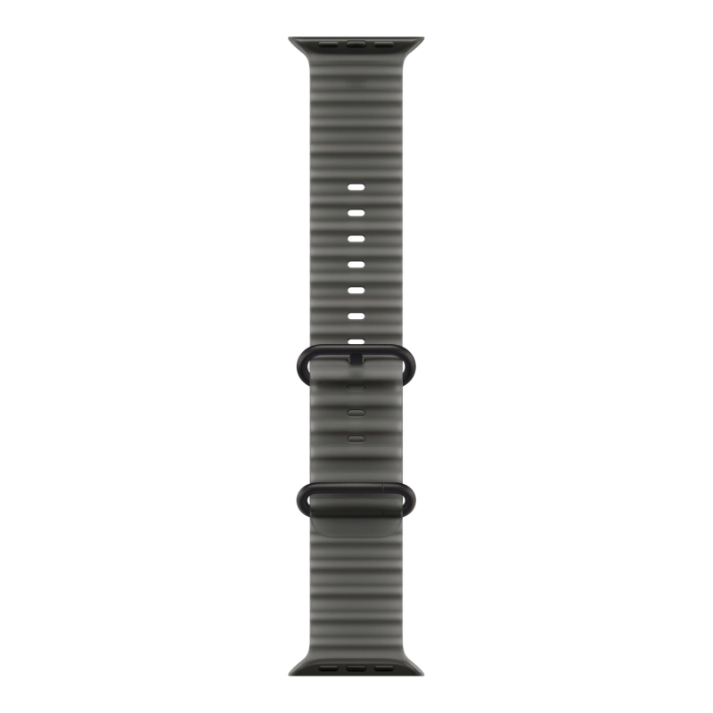 Часы Apple Watch Ultra 4 (2026), 49 мм, корпус из титана цвета «Black», ремешок Ocean Band цвета «TransluBlack», чёрный