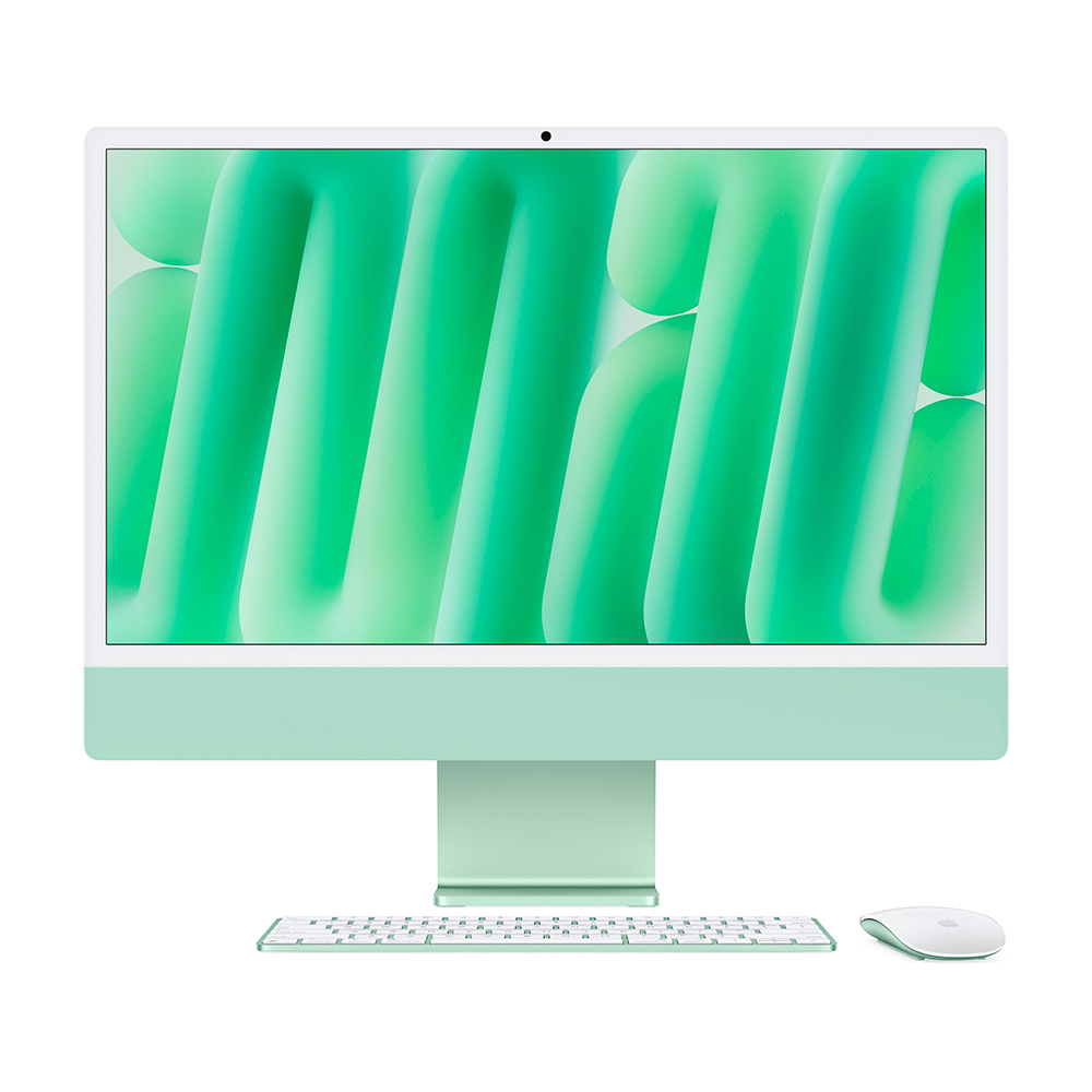 Моноблок Apple iMac 24" Retina 4,5K (M4, 10C CPU, 10C GPU, 32Gb, 512Gb SSD), зелёный (Z1EN000FQ)