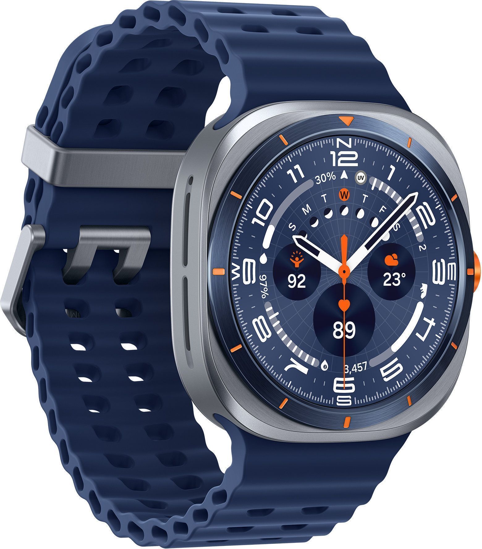 Умные часы Samsung Galaxy Watch Ultra 2025 LTE 47мм, синий титан (Titanium Blue)