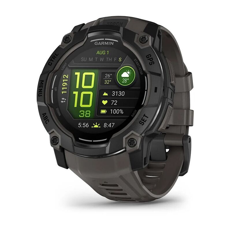 Умные часы Garmin INSTINCT 3 (010-03020-00) 50 мм AMOLED BLACK Charcoal Band