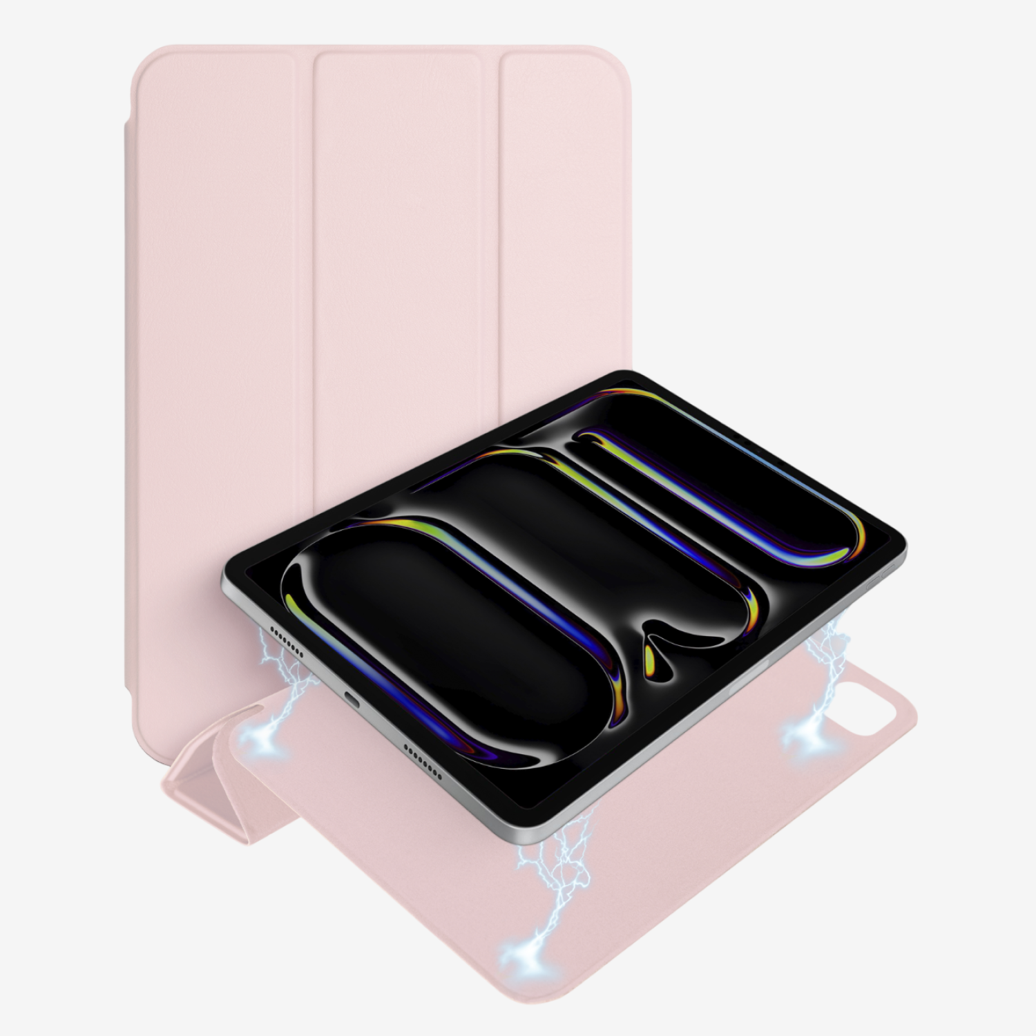Чехол Gurdini Smart Magnet Series для iPad Pro 11 (2024), розовый