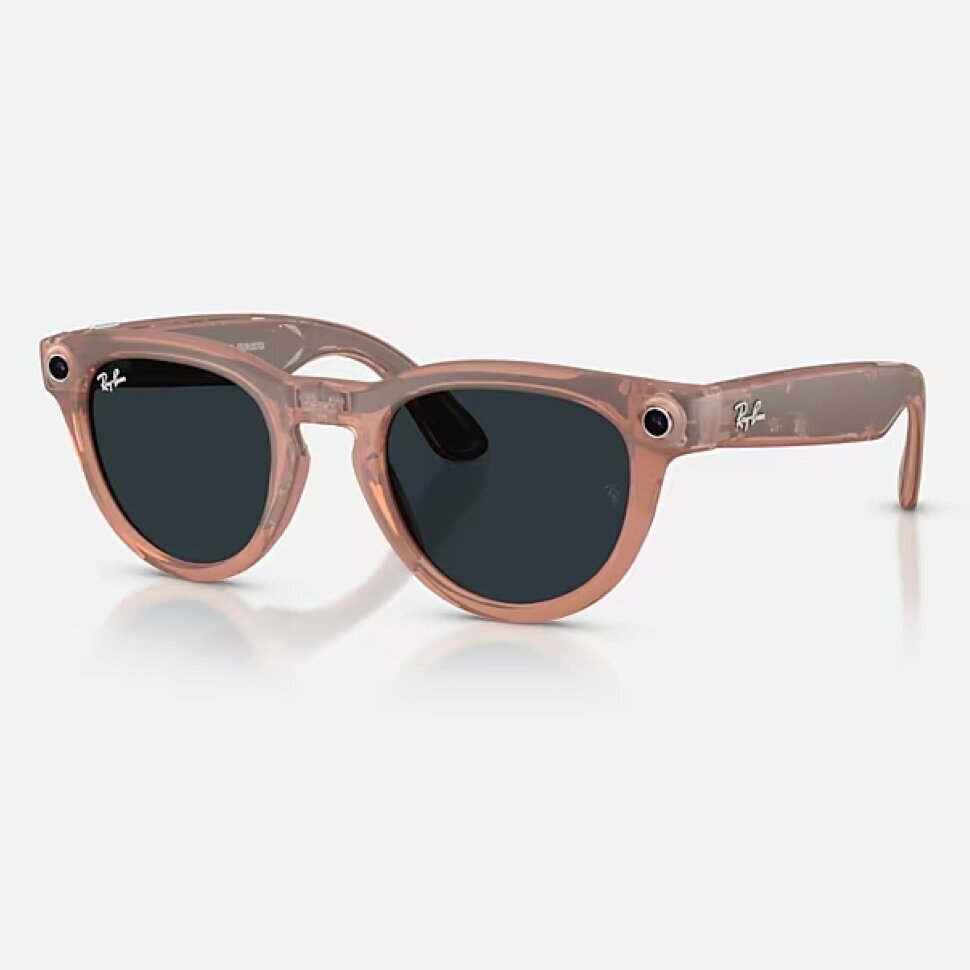 Умные очки Ray-Ban Meta Headliner Gen 2 RW4013 (матовая персиковая оправа, линзы с серым затемнением)