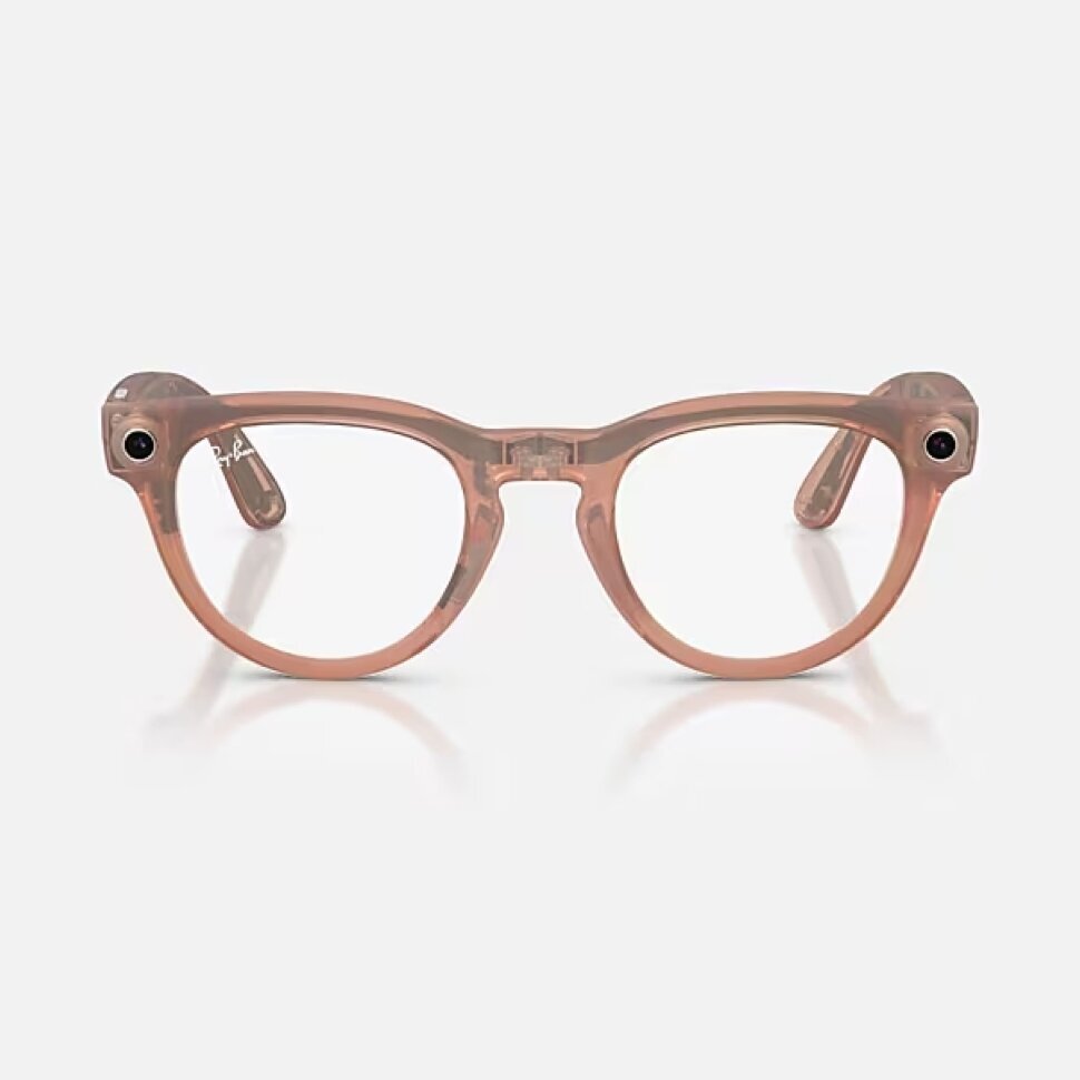 Умные очки Ray-Ban Meta Headliner Gen 2 RW4013 (матовая персиковая оправа, линзы с серым затемнением)