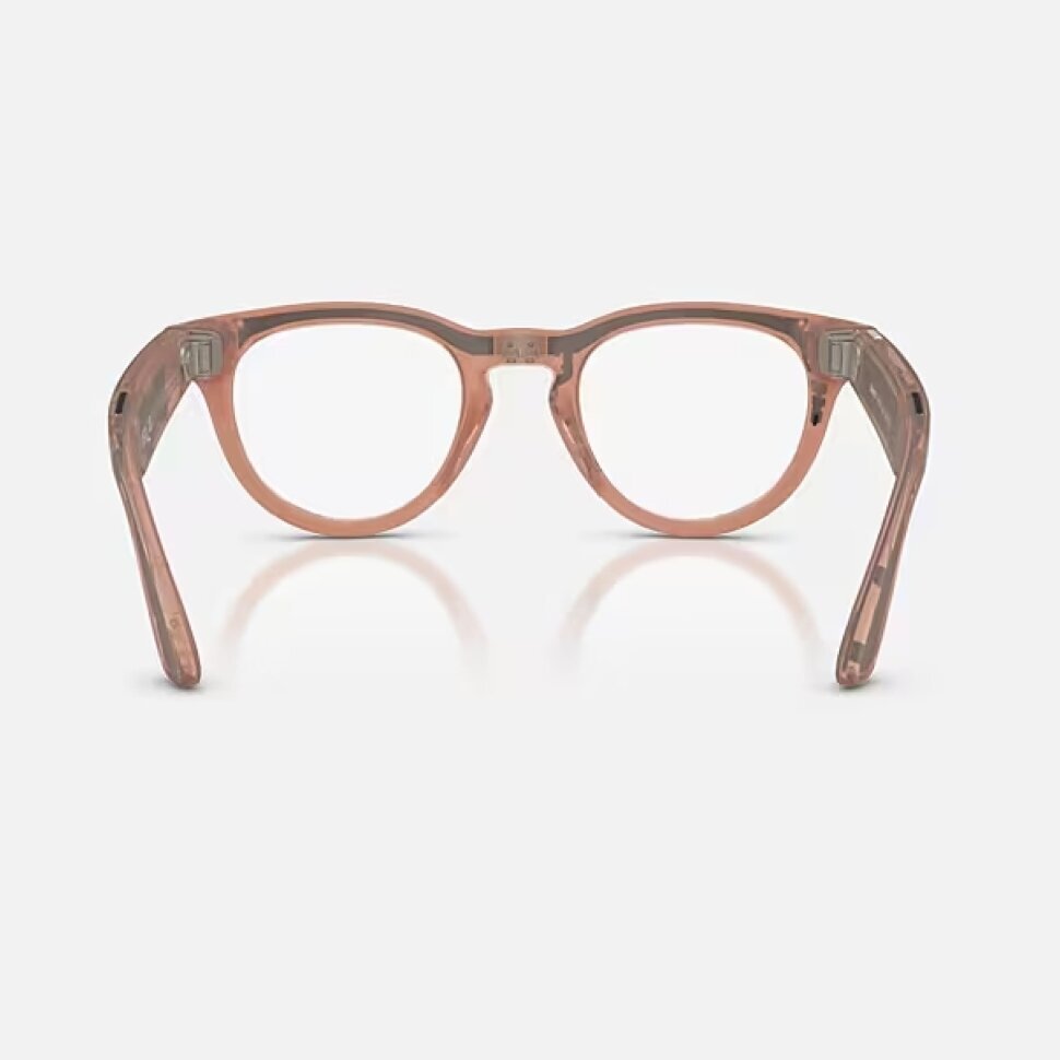 Умные очки Ray-Ban Meta Headliner Gen 2 RW4013 (матовая персиковая оправа, линзы с серым затемнением)