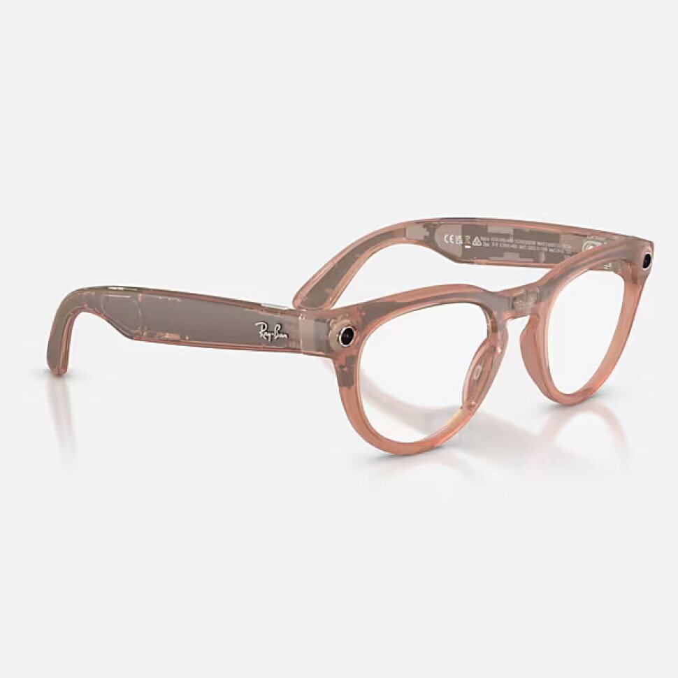 Умные очки Ray-Ban Meta Headliner Gen 2 RW4013 (матовая персиковая оправа, линзы с серым затемнением)