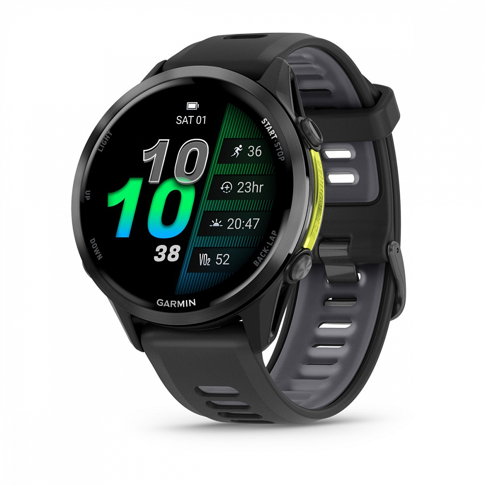 Умные часы Garmin Forerunner 970 (010-02969-10) 47 мм, Titanium Carbon Gray