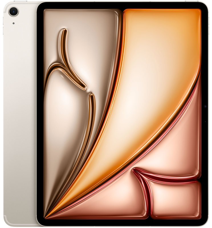 Планшет Apple iPad Air (M3, 2025) 13" 256Gb Wi-Fi + Cellular, "сияющая звезда" (MCJ74)