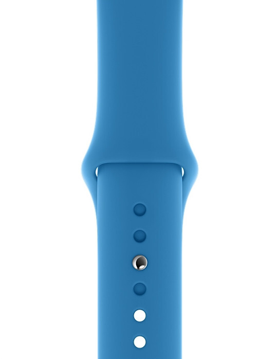 Ремешок Gurdini Sport Band (силиконовый) для Apple Watch 42mm/44mm, cветло-голубой (Surf Blue)