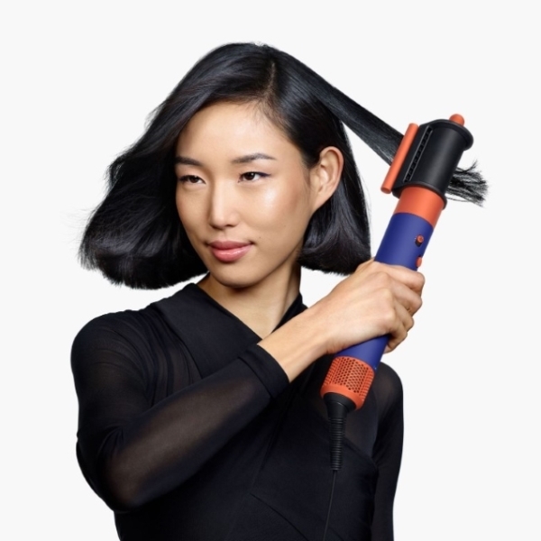 Стайлер Dyson Airwrap i.d. Long HS08 Straight+Wavy, синий/оранжевый (Vinca Blue/Topaz) (2024)