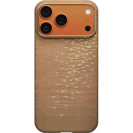 Чехол Pitaka Ultra-Slim Case для Apple iPhone 17 Pro, золотой (Golden Glint)
