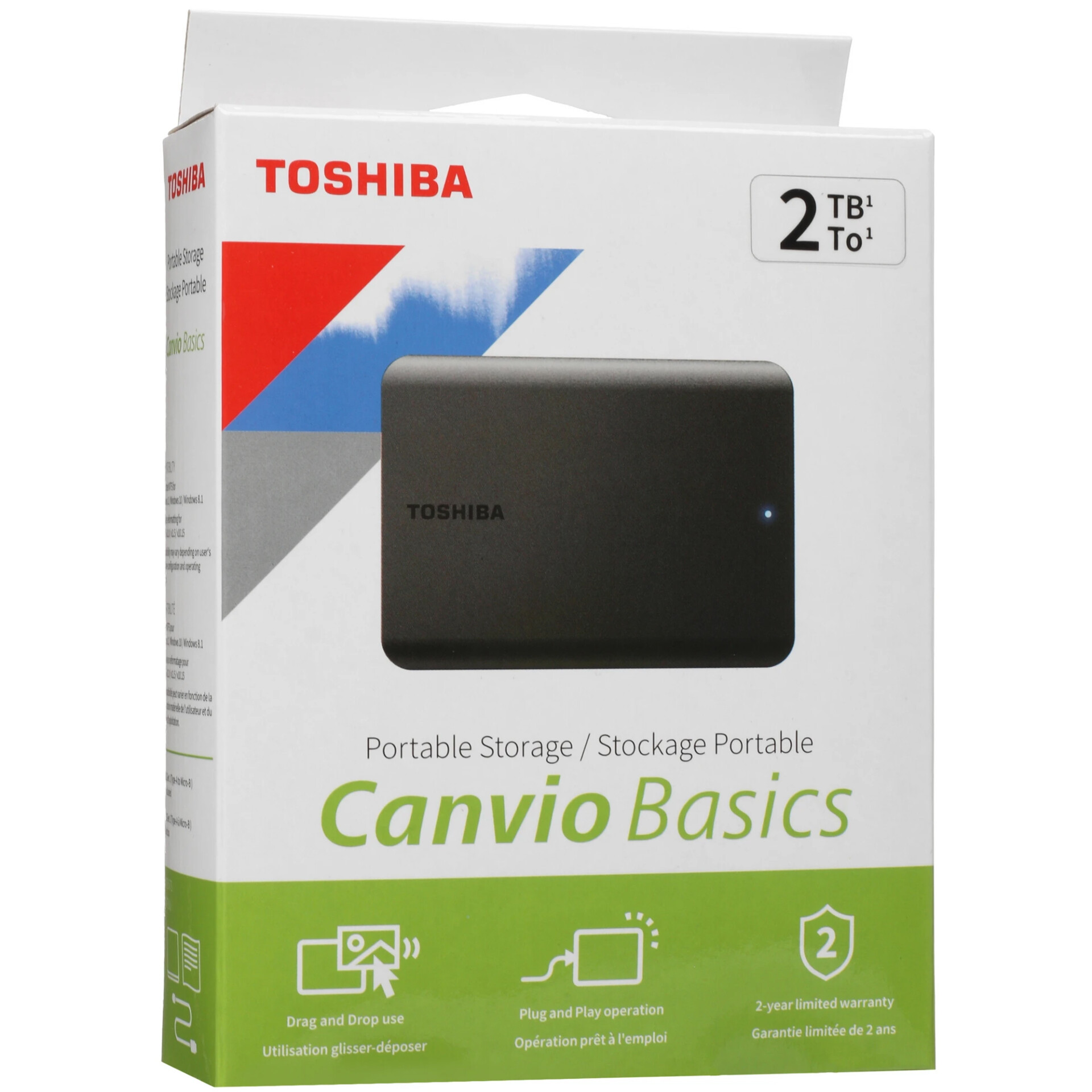 2 ТБ Внешний HDD Toshiba Canvio Basics [HDTB520EK3AA]