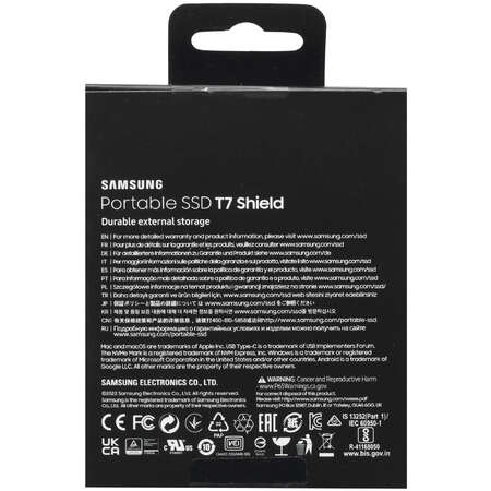 4096 ГБ Внешний SSD Samsung T7 Shield [MU-PE4T0S/WW]