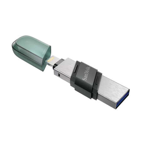 Память OTG USB Flash 64 ГБ SanDisk iXpand Flip [SDIX90N-256G-GN6NE]