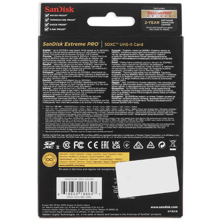 Карта памяти SanDisk Extreme Pro SDXC 256 ГБ [SDSDXDK-256G-GN4IN]