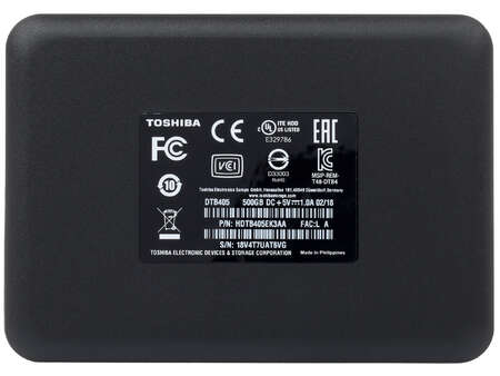0.5 ТБ Внешний HDD Toshiba Canvio Basics [HDTB405EK3AA]