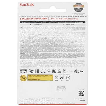 Память USB Flash 1024 ГБ Sandisk Extreme Pro [SDCZ880-1T00-G46]