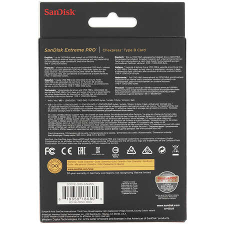 Карта памяти SanDisk Extreme PRO CFexpress CFexpress Card Type B 128 ГБ [SDCFE-128G-GN4NN]