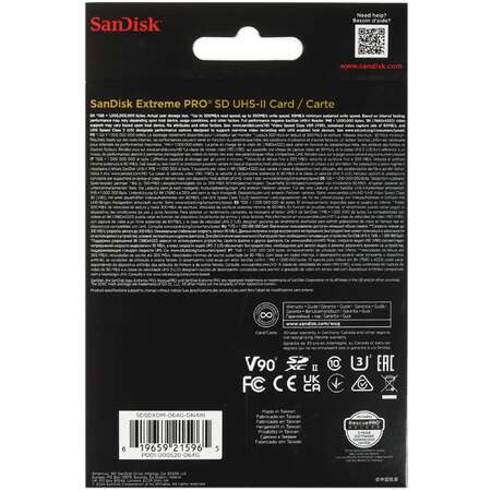 Карта памяти SanDisk Extreme Pro SDXC 64 ГБ [SDSDXDM-064G-GN4IN]